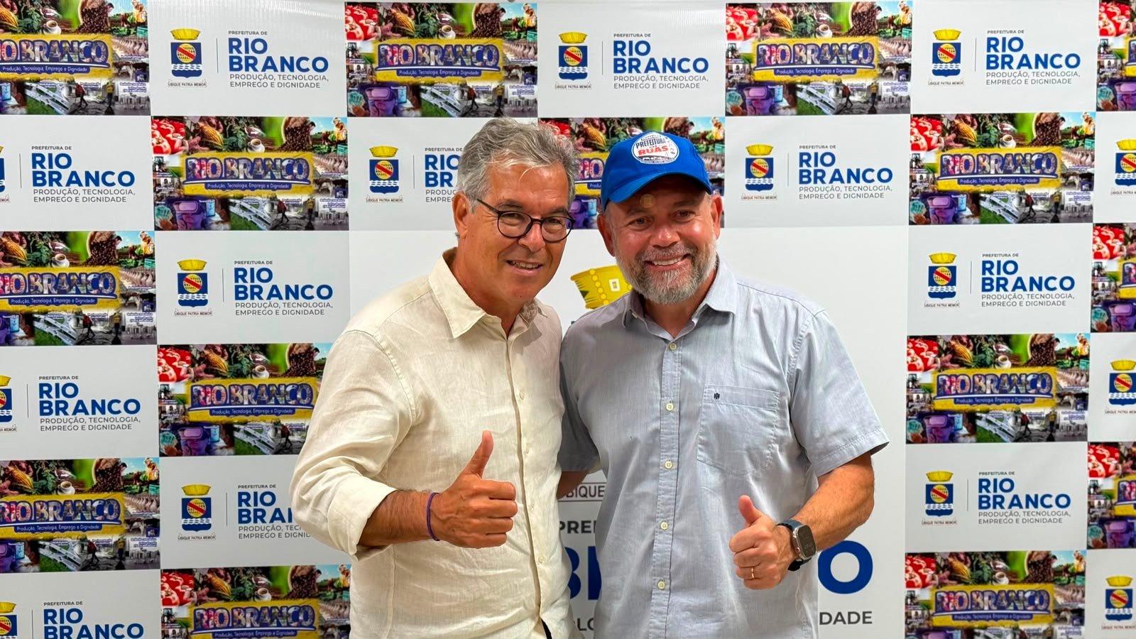 Jorge Viana visita Alysson Bestene e defende união institucional pelo Acre