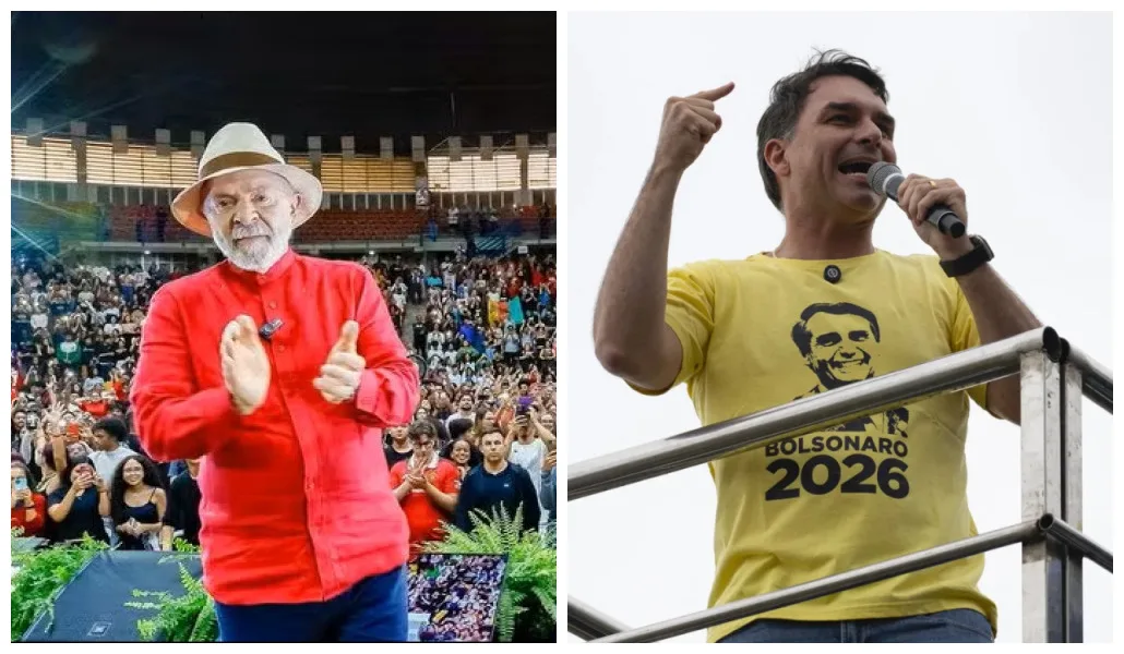 Datafolha: Lula tem 47% e Flávio Bolsonaro 43% em eventual 2º turno