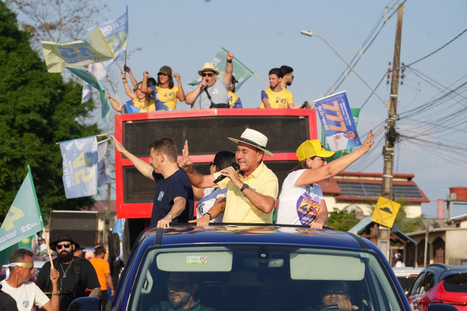 Bocalom lidera segunda carreata em Rio Branco ao lado de Velloso e Alysson Bestene