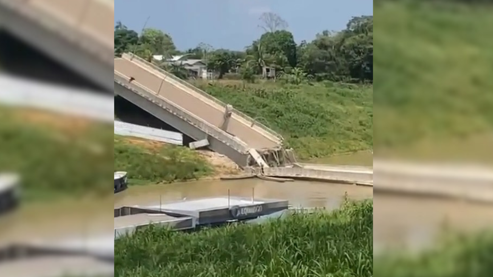 Três meses após queda, moradores usam escombros enquanto governo não define futuro de ponte em Sena Madureira