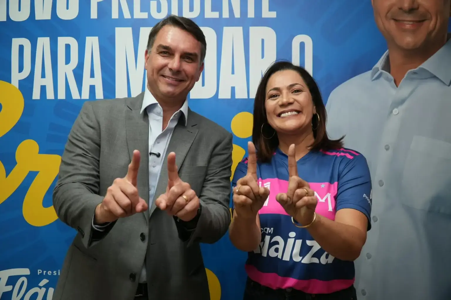 Flávio agradece apoio de Mailza e PL reforça aliança para segundo turno no Acre